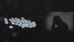 Una ilustración sobre pastillas de fentanilo.