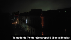 Apagón en La Habana. (Tomada de X/@marcpv89)