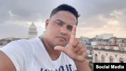 Esteban Rodríguez, miembro del Movimiento San Isidro y periodista. 