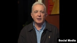 El expresidente colombiano Álvaro Uribe. (Captura de video/Facebook)