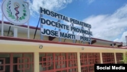 Hospital Pediátrico Docente Provincial José Martí Pérez Sancti Spíritus. Foto tomada del perfil de Facebook. 