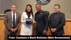 Rosa María Payá recibe las llaves de la ciudad de Miami