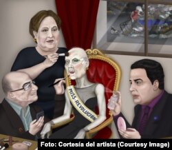 "El disfraz", obra del artista cubano Alejandro Daniel García