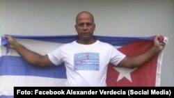Preso político cubano Alexander Verdecia