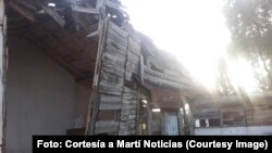 Derrumbe en la vivienda de Jessica Cohimbra, manifestante del 11J en Cuba