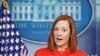 La portavoz de la Casa Blanca, Jen Psaki, durante una rueda de prensa en la residencia presidencial, el 26 de enero de 2021.