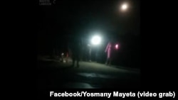 Protesta por los apagones en El Marañón, Las Tunas.